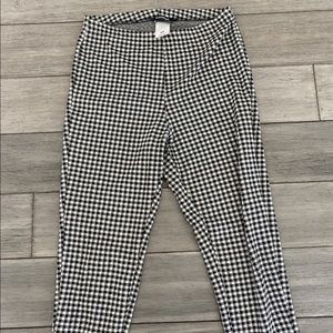 Checkered Stretch Dress Pants